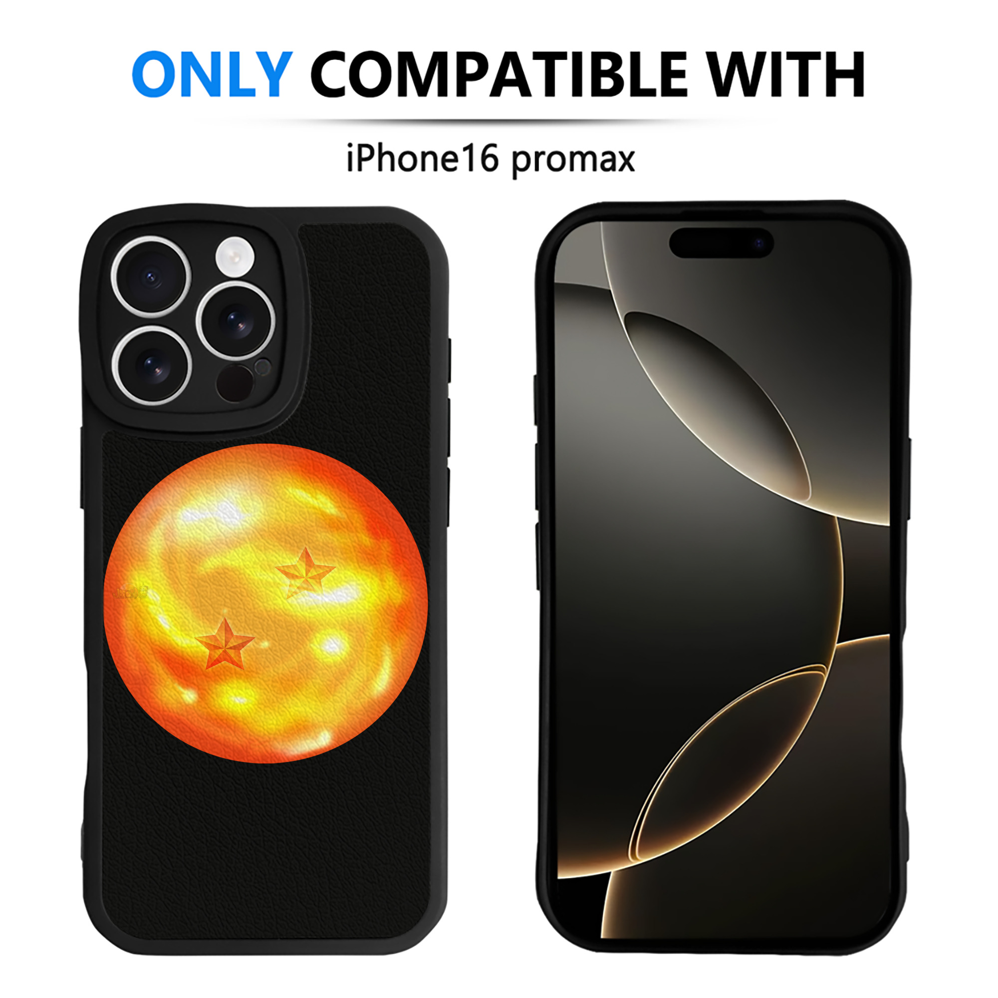 （画像用） ドラゴンボール DRAGON BALL 【iPhone 16シリーズ対応】シリコンスマホケース（レザー調） 材質：シリコン